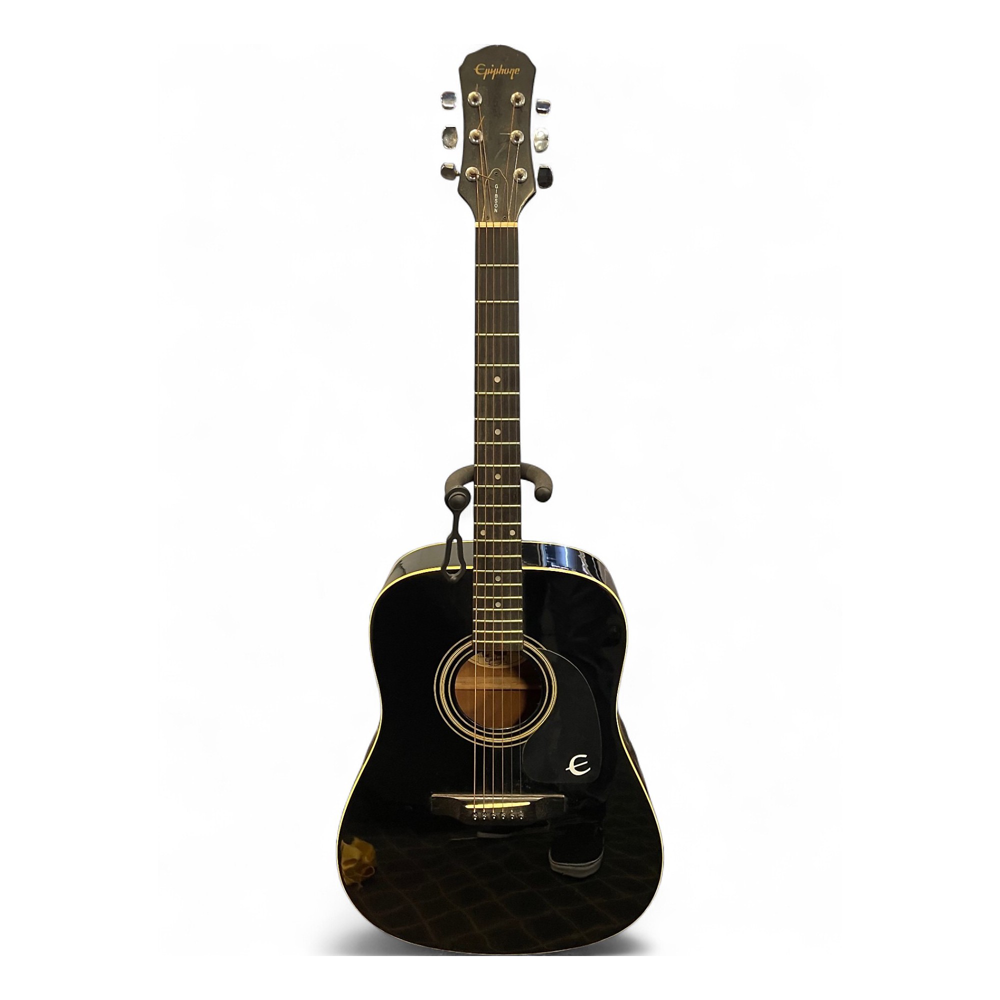 ギター Epiphone GUARANTEED PR-200 NS Used Epiphone PR200 Black Acoustic Guitar Black | Guitar Center