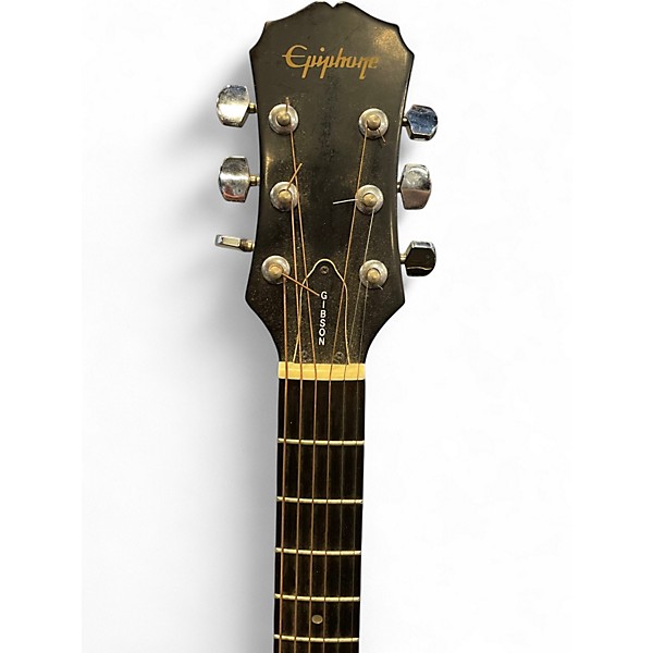 Used Epiphone PR200 Black Acoustic Guitar Black | Guitar Center