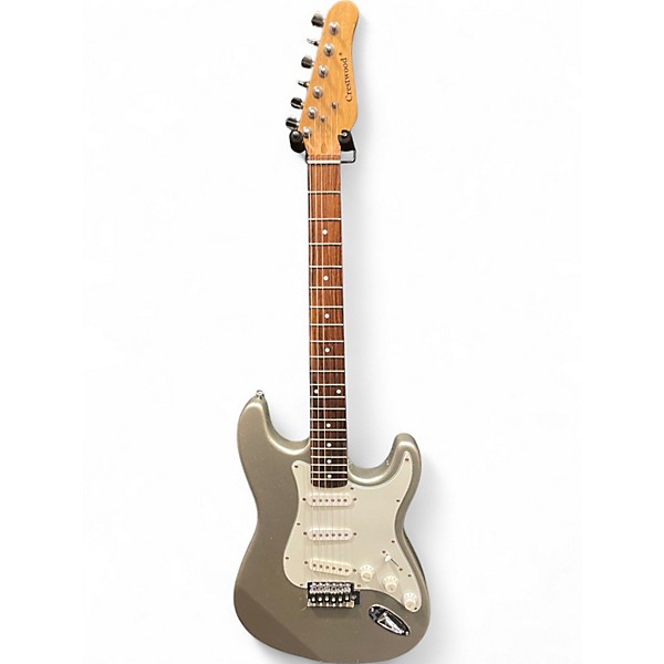 Used Crestwood S STYLE  Inca Silver Solid Body Electric Guitar