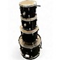 Used Percussion Plus 4 Piece 4 Piece Black Drum Kit