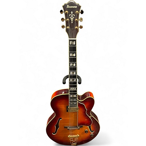 Used Ibanez AF151 Aged Whiskey Burst Hollow Body Electric Guitar