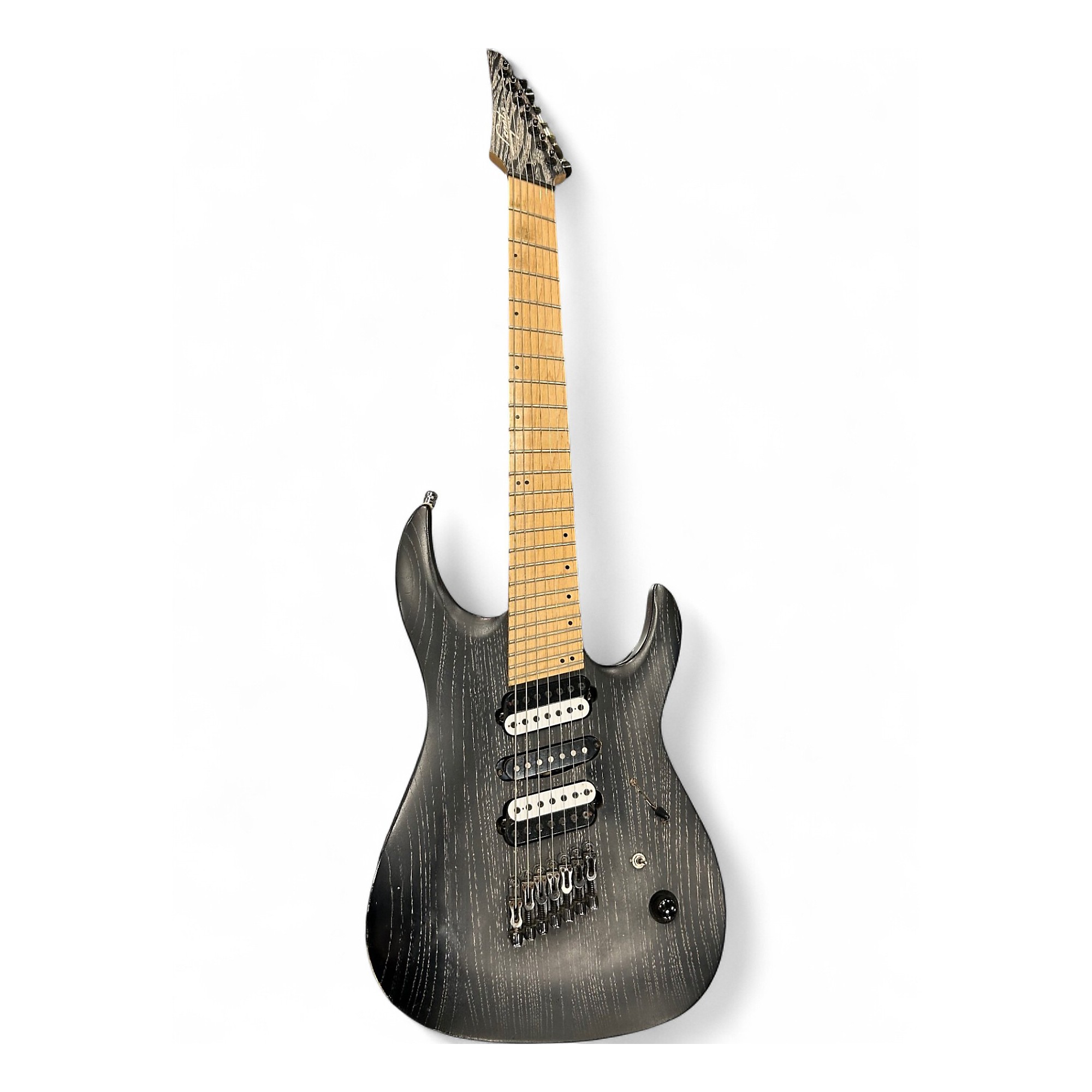 Used Legator Ninja 7 Mult-Scale Ash Black Solid Body Electric