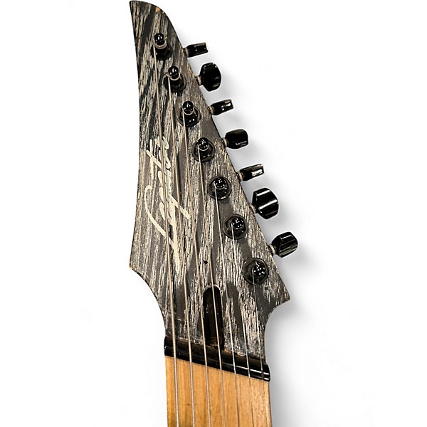 Used Legator Ninja 7 Mult-Scale Ash Black Solid Body Electric Guitar