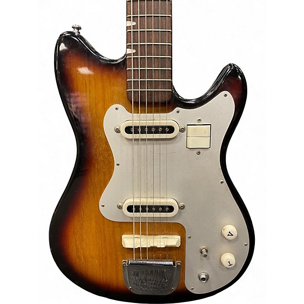Vintage 1960s Guyatone LG-55W 2 Color Sunburst Solid Body
