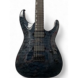 Used ESP LTD H1001FM Deluxe Gray Solid Body Electric Guitar