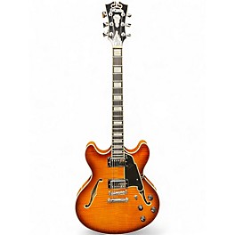 Used 2024 D'Angelico Premier Series DC Iced Tea Hollow Body Electric Guitar