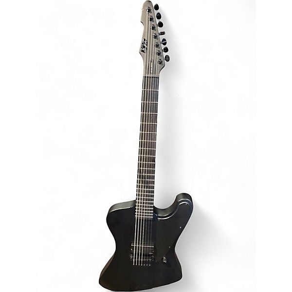 Used ESP LTD Phoenix-7 Black Metal Satin Black Baritone Guitars
