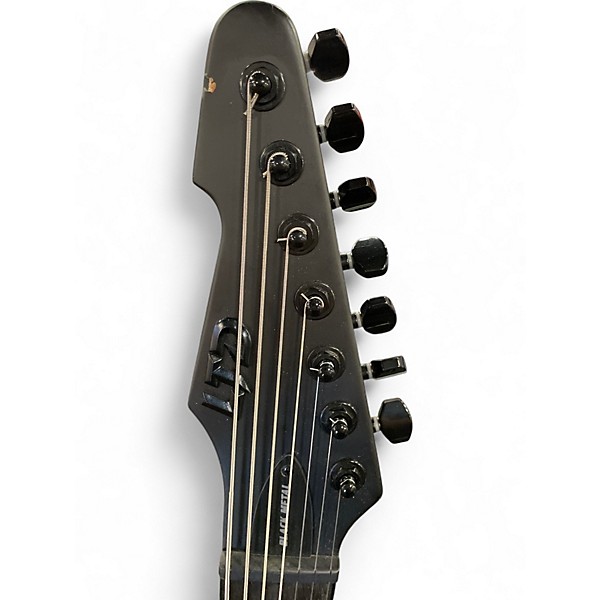 Used ESP LTD Phoenix-7 Black Metal Satin Black Baritone Guitars