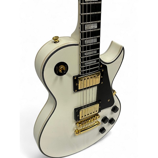 Used Harley Benton SC500 White Solid Body Electric Guitar