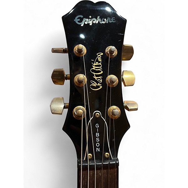 Used Epiphone 1999 Chet Akins SST Studio Ebony Solid Body Electric Guitar