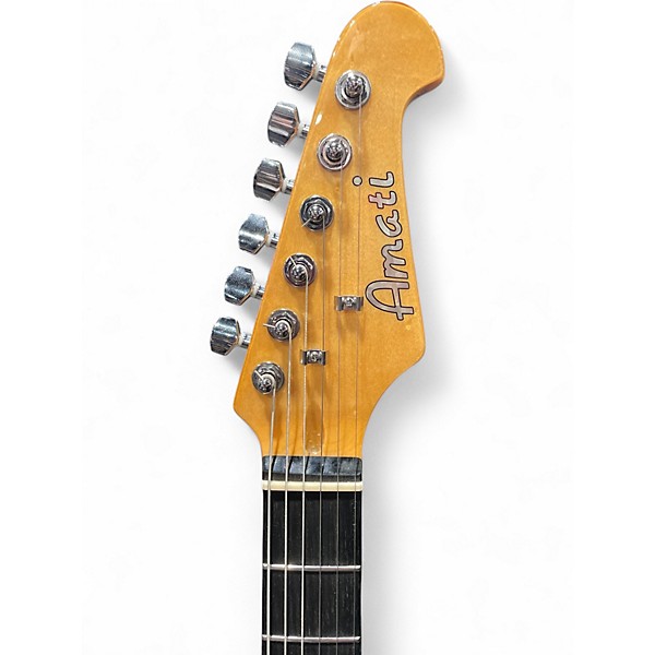 Used Amati 60STVW Cream Solid Body Electric Guitar