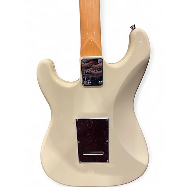 Used Amati 60STVW Cream Solid Body Electric Guitar