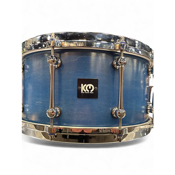 Used Kings Custom Drums 14in KING CUSTOM DRUMS 6.5"x14" Maple Blue Stain Drum