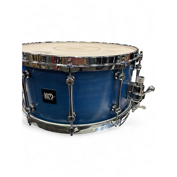 Used Kings Custom Drums 14in KING CUSTOM DRUMS 6.5"x14" Maple Blue Stain Drum