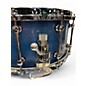 Used Kings Custom Drums 14in KING CUSTOM DRUMS 6.5"x14" Maple Blue Stain Drum