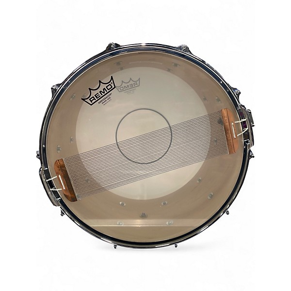 Used Kings Custom Drums 14in KING CUSTOM DRUMS 6.5"x14" Maple Blue Stain Drum