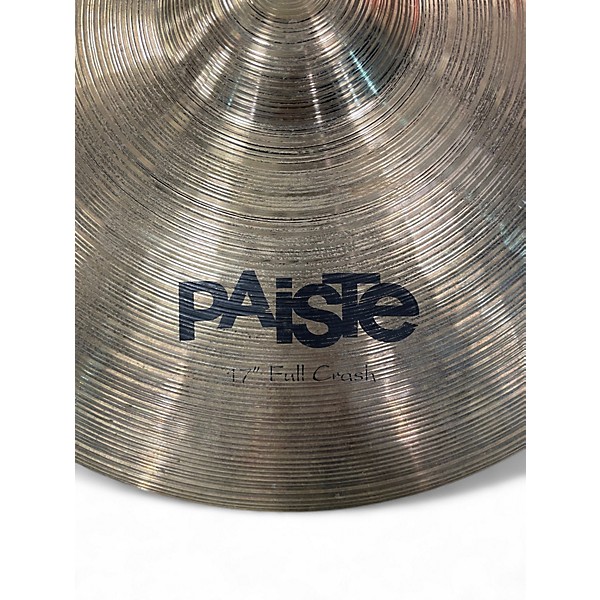 Used Paiste 17in SOUND FORMULA FULL CRASH Cymbal