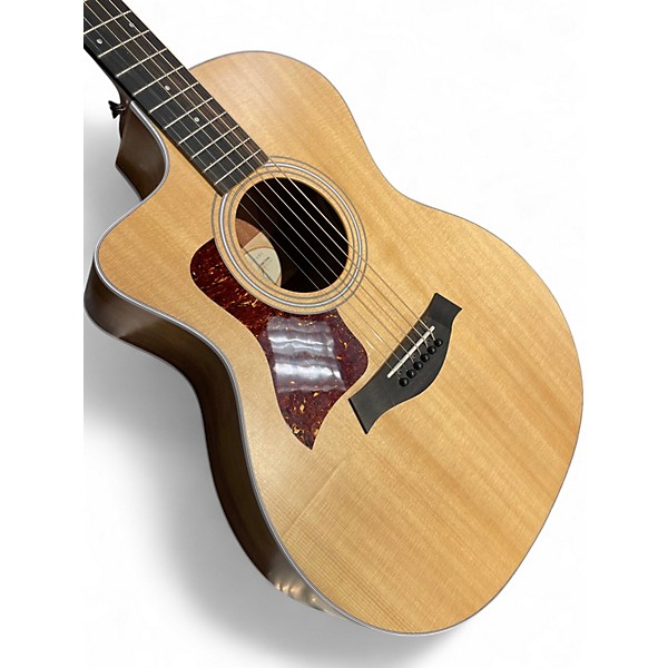 Used 2020s Taylor 214CE Left Handed Natural Acoustic Electric Guitar