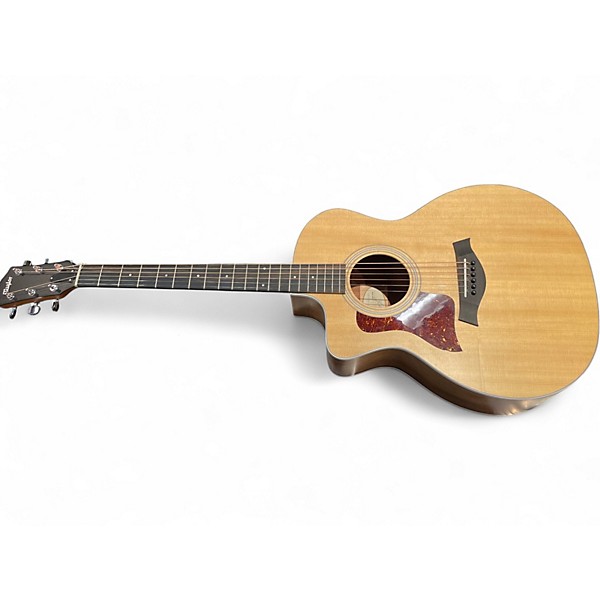 Used 2020s Taylor 214CE Left Handed Natural Acoustic Electric Guitar