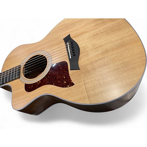 Used 2020s Taylor 214CE Left Handed Natural Acoustic Electric Guitar