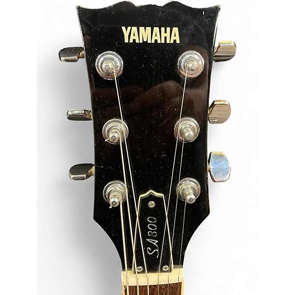 Used 1990s Yamaha SA800 Amber Hollow Body Electric Guitar