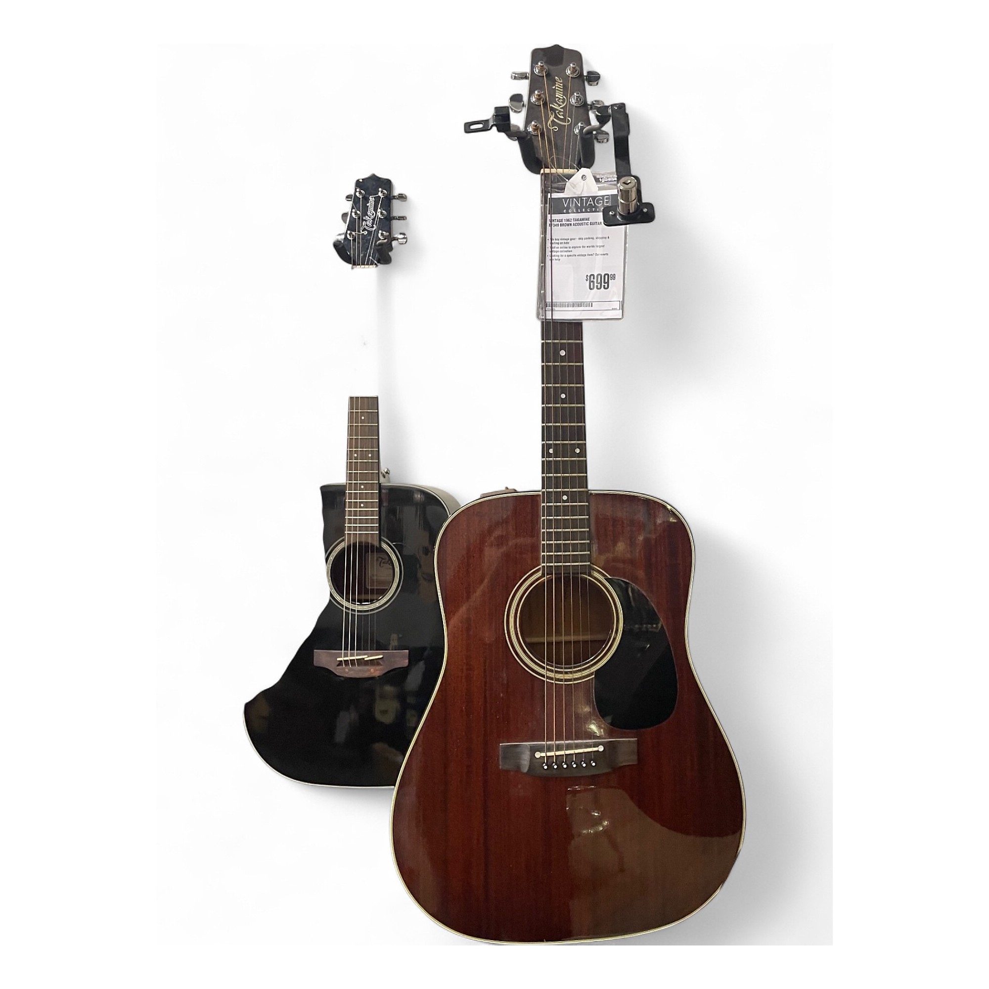 Vintage 1962 Takamine EF349 Brown Acoustic Guitar Brown