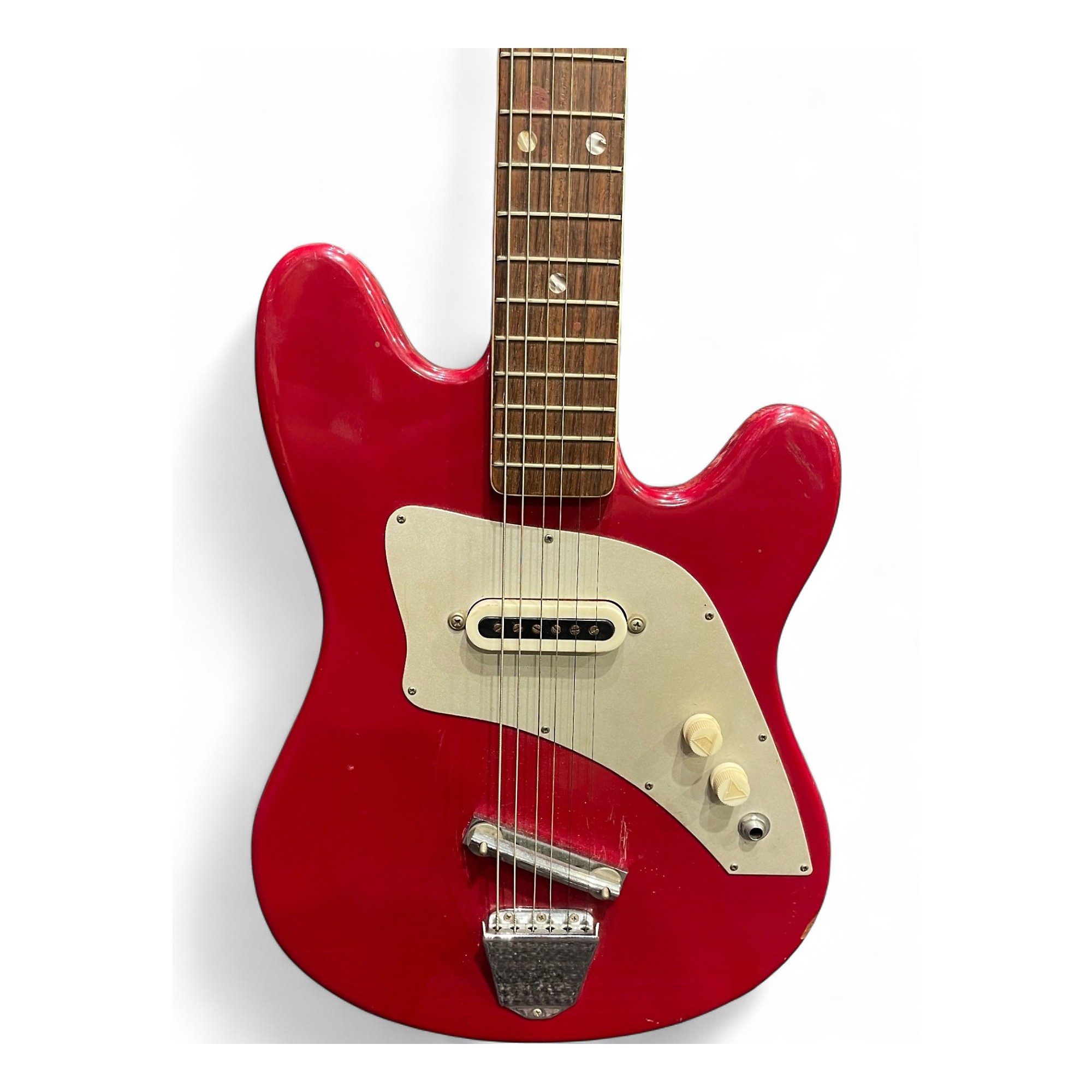 REDGUITAR Used Tribute INVADER RED Solid Body Electric Guitar RED