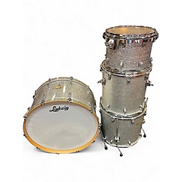 Used Ludwig 4 Piece Centennial Silver Sparkle Drum Kit