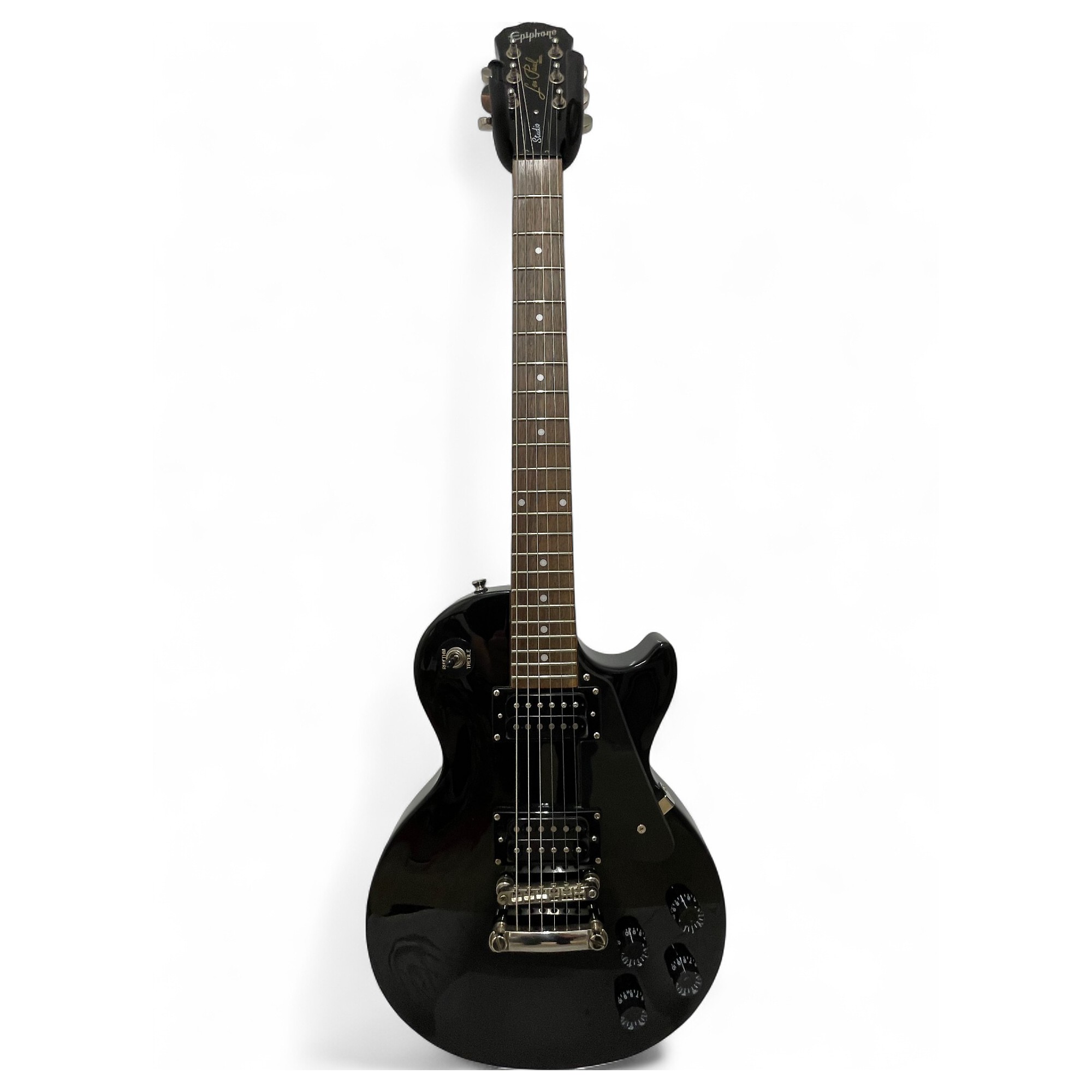 ギター Epiphone les paul studio Epiphone Les Paul Studio Black Electric Guitar – Twin Town