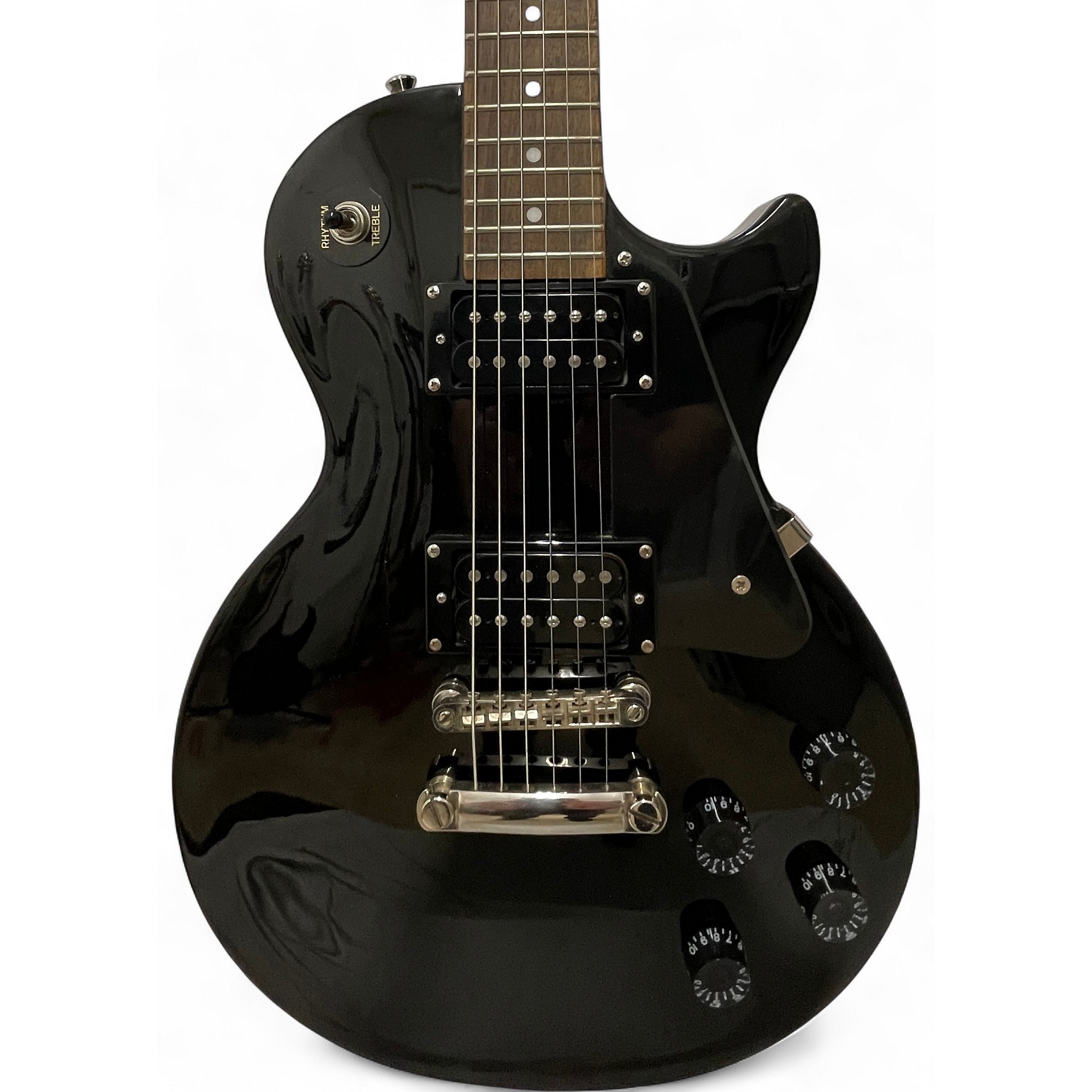 Used Epiphone Les Paul Studio Black Solid Body Electric