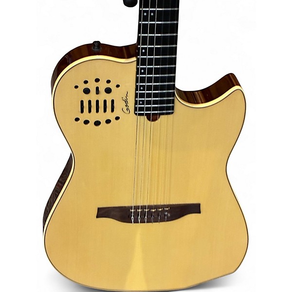Used Godin Multiac NYLON SA NATURAL Classical Acoustic Electric Guitar