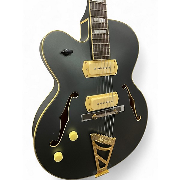 Used D'Angelico DELUXE 59 MATTE MIDNIGHT Hollow Body Electric Guitar