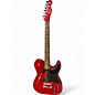 Used Fender Jim Adkins JA-90 Transparent crimson Hollow Body Electric Guitar thumbnail