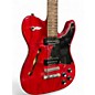 Used Fender Jim Adkins JA-90 Transparent crimson Hollow Body Electric Guitar