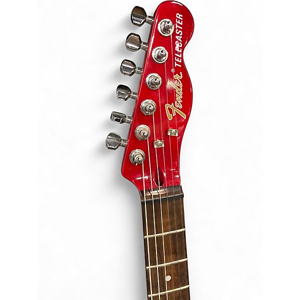 Used Fender Jim Adkins JA-90 Transparent crimson Hollow Body Electric Guitar