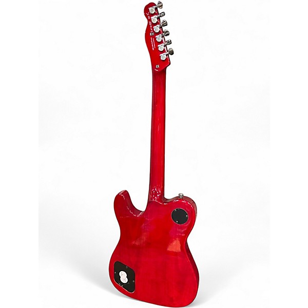 Used Fender Jim Adkins JA-90 Transparent crimson Hollow Body Electric Guitar