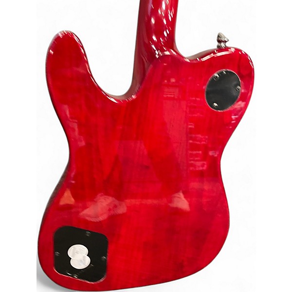 Used Fender Jim Adkins JA-90 Transparent crimson Hollow Body Electric Guitar