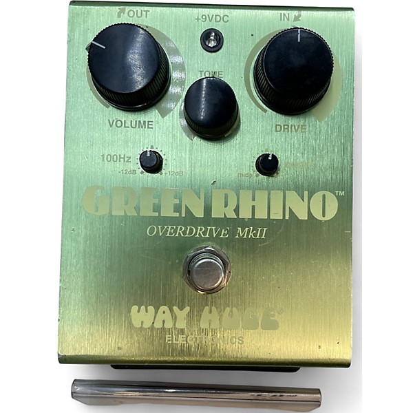 Used Way Huge Electronics WHE202 Green Rhino Overdrive Effect Pedal