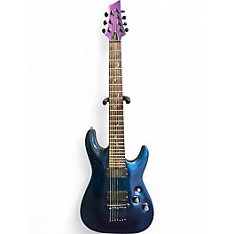 Used Schecter Guitar Research Damien 7 String Color Shift Solid Body Electric Guitar