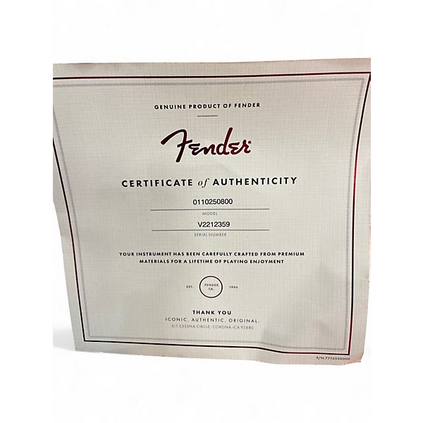 Used Fender AMERICAN VINTAGE II 1961 STRATOCASTER 3 Tone Sunburst Solid Body Electric Guitar