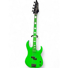 Used Dean Custom Zone 4-String Nuclear Green Electric Bass Guitar
