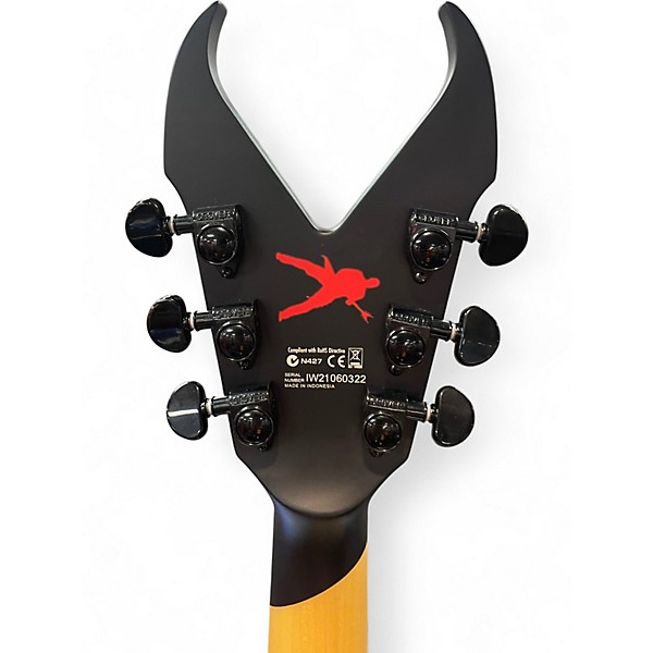 Used Dean Kerry King V Satin Black Solid Body Electric Guitar