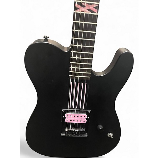 Used Schecter Guitar Research Machine Gun Kelly Pt Satin Black Black Solid Body Electric Guitar