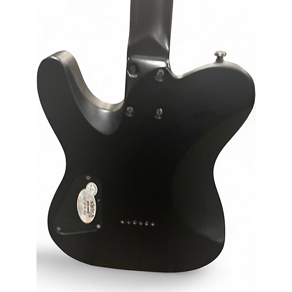 Used Schecter Guitar Research Machine Gun Kelly Pt Satin Black Black Solid Body Electric Guitar