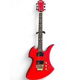 Vintage 1990s B.C. Rich NJ Series Mockingbird Candy Apple Red Solid Body Electric Guitar