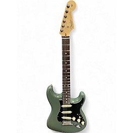 Used Fender American Professional Stratocaster SSS Antique Olive Solid Body Electric Guitar