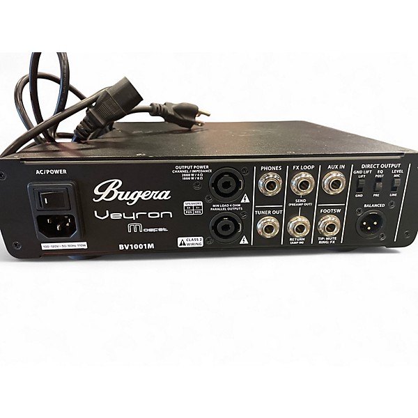 Used Bugera BV10001M Veyron MOSFET 2000W Bass Amp Head
