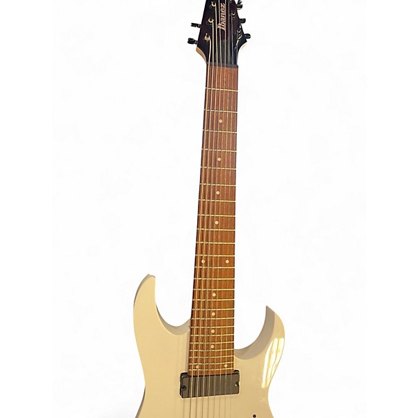 Used Ibanez RG8 8 String White Solid Body Electric Guitar