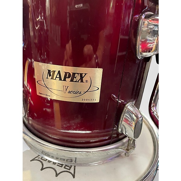 Used Mapex 4 Piece V SERIES Wine Red Drum Kit