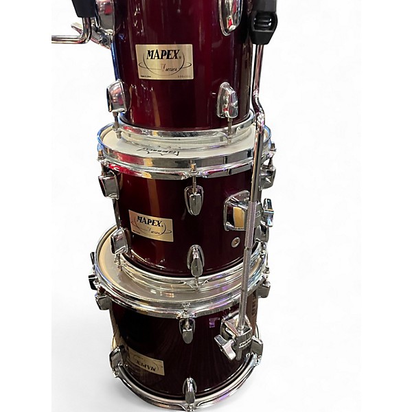 Used Mapex 4 Piece V SERIES Wine Red Drum Kit